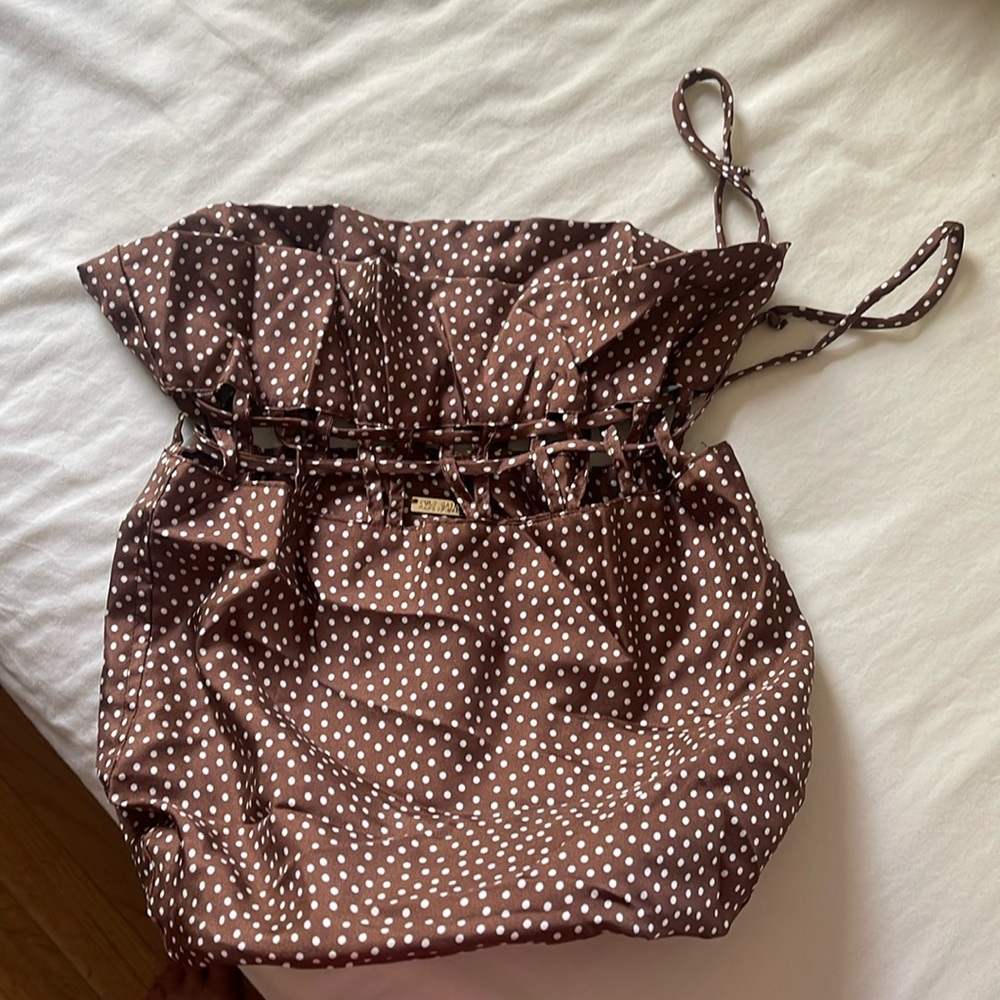Cult Gaia silk drawstring bag